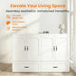 Queen Murphy Bed With Mattress White Storage Drawer-4