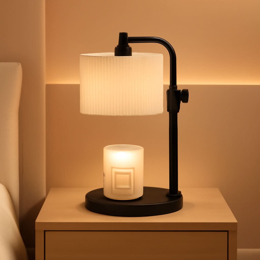 Charcoal Illuminated Candle Warmer Lamp Digital Timer-0