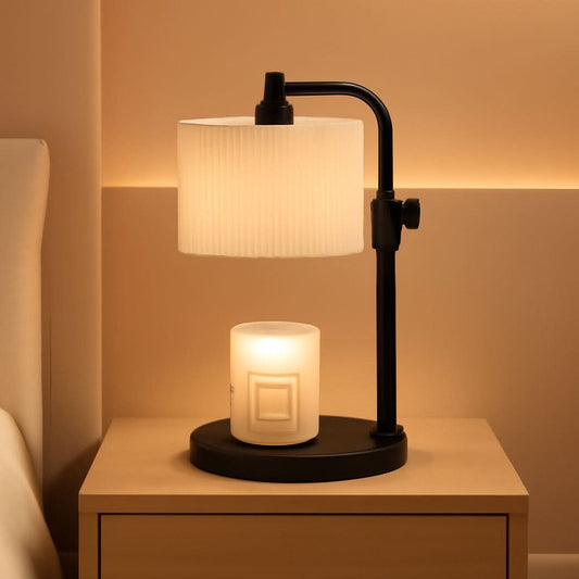 Charcoal Illuminated Candle Warmer Lamp Digital Timer-0