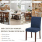 Blue Upholstered Parsons Dining Chairs Birchwood Legs