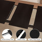 Black Extendable Dining Table 63 Inch For 4 To 6 Guests
