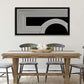 Monochrome Contemporary Canvas Wall Art 24x48 Inches