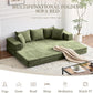 Green 79Inch Convertible Sleeper Couch With Pillows
