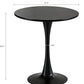 31.5 Inch Round Tulip Dining Table With Black Pedestal Base
