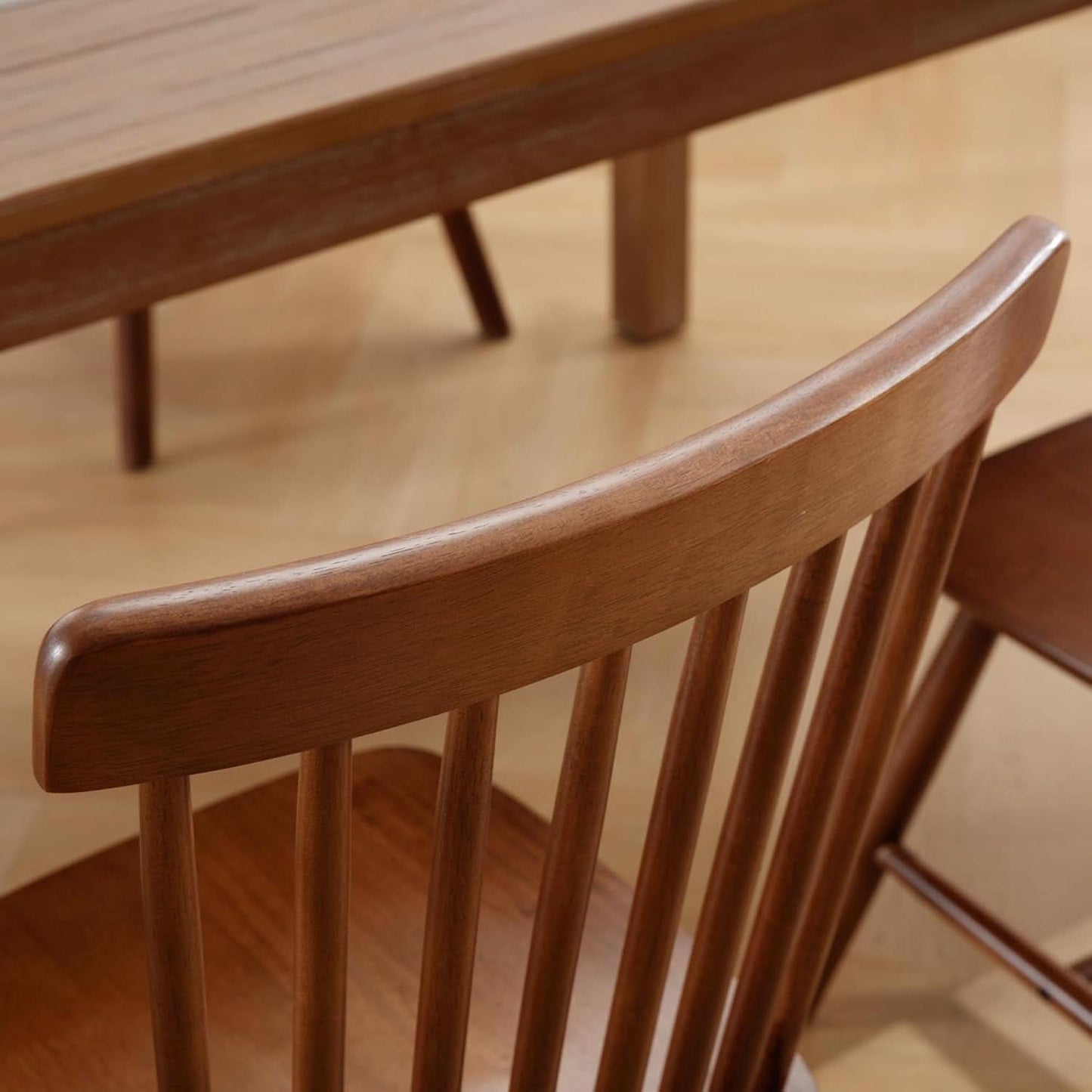 Walnut Windsor Contemporary Dining Chairs Collection Set