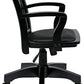Deluxe Wood Banker Desk Chair Black Adjustable Height Tilt