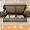 Full Sized Industrial Underbed Storage Bed Frame Lift