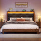 King Size Bed Frame With Integrated Charging Station