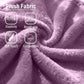 Luxurious Purple Plush Chair With Ottoman Oversized