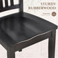Wooden Windsor Dining Chairs Set Of 6 Dark Brown With Spindle Back