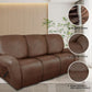 Premium Recliner Sofa Slipcover Three Seater Brown