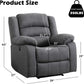 Oversized Grey Electric Recliner Chair For Living Room