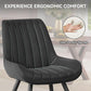 Black Upholstered Dining Chairs With Thick Cushions