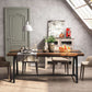 Dining Table For 8 70.87 Inch Rectangular Wood Metal Frame