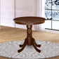 Eden Round Dining Table Mahogany Pedestal 30x30 Inches