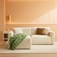 108 Inch White Revolutionized Sectional Sofa Chaise