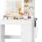 White LED Vanity Table With Integrated Illumination