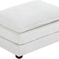 36.6 Inch Cream Ottoman Living Room Furniture Luxurious-2