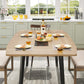 Tribesigns Light Walnut Contemporary Dining Table Kitchen
