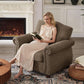 Brown Nailhead Trim Armchair For Living Room Decor
