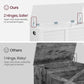 Cloud White LargeCapacity Storage Bench Hinges Chest