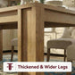 71 Farmhouse Dining Table Rectangular Natural Finish