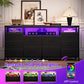 63 Inches Black Dresser TV Stand Entertainment Center