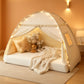 Golden Beige Premium Toddler Canopy Bed Tent Privacy