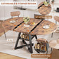 Expandable Oval Dining Table With BuiltIn Storage System
