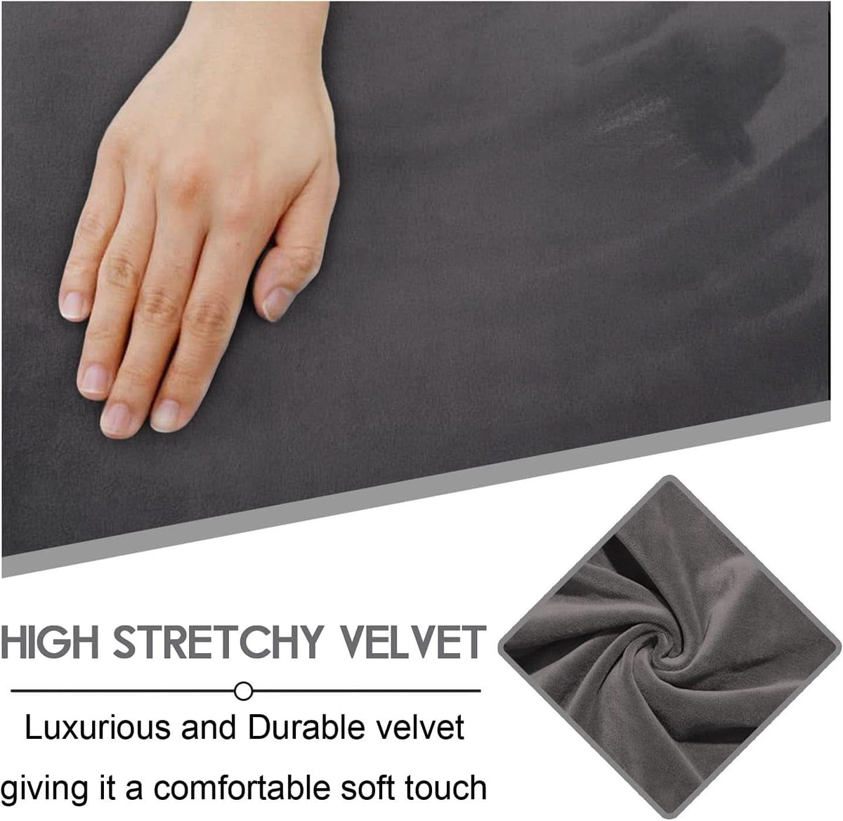 Luxurious Velvet Recliner Sofa Covers Three Seater
