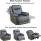 Power Recliner Sofa Set Leather With USB Ports Living Room