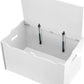 Wooden Toy Box Chest White 30x18x19 StorageSolution