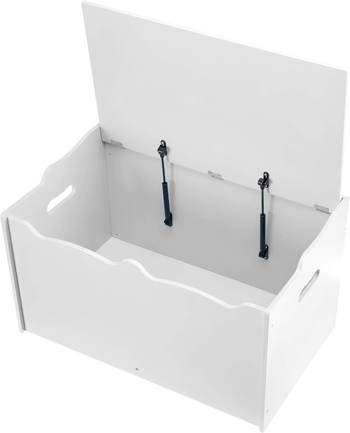 Wooden Toy Box Chest White 30x18x19 StorageSolution