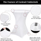 White Spandex Square Cocktail Table Covers 32x43Inches