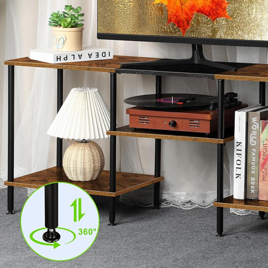 TV Stand 50 Inch Entertainment Center Console Power Outlet