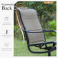Patio Furniture Set Table For 8 Grayish Brown Swivel Chairs