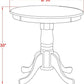 Eden Round Dining Table Mahogany Pedestal 30x30 Inches