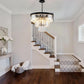 8 Light Black Crystal Chandelier Elegant Dining Fixture