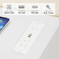LED TV Stand Sixty Five Inch Premium White Outlets With Storage