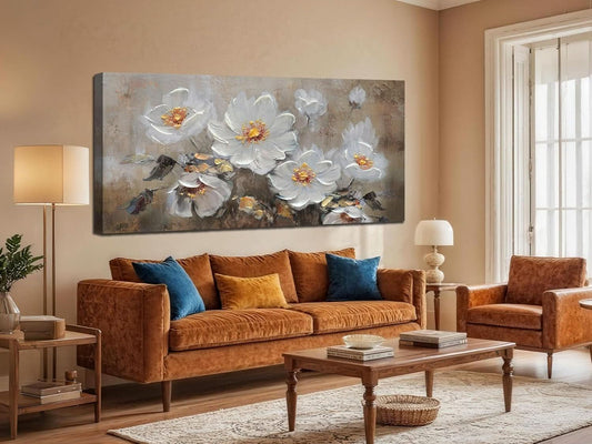 40x20 Inches Floral Canvas Wall Art Gallery Collection