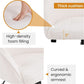 Ivory Upholstered Desk Chair With Adjustable Tilt Angle