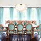 24 Inches Brushed Brass Finish FiveLight Chandelier-4