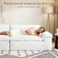 Beige Oversized Sofa For Living Room Interior Decor-3