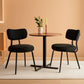 Elegant Ink Black Upholstered Dining Chairs SetOf2