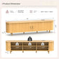 Oak Seventy Inch Entertainment Center With Adjustable Shelves