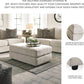Soletren Oversized Ottoman Off White Modern Furniture