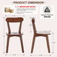 Walnut Solid Wood Farmhouse Dining Chairs Collection