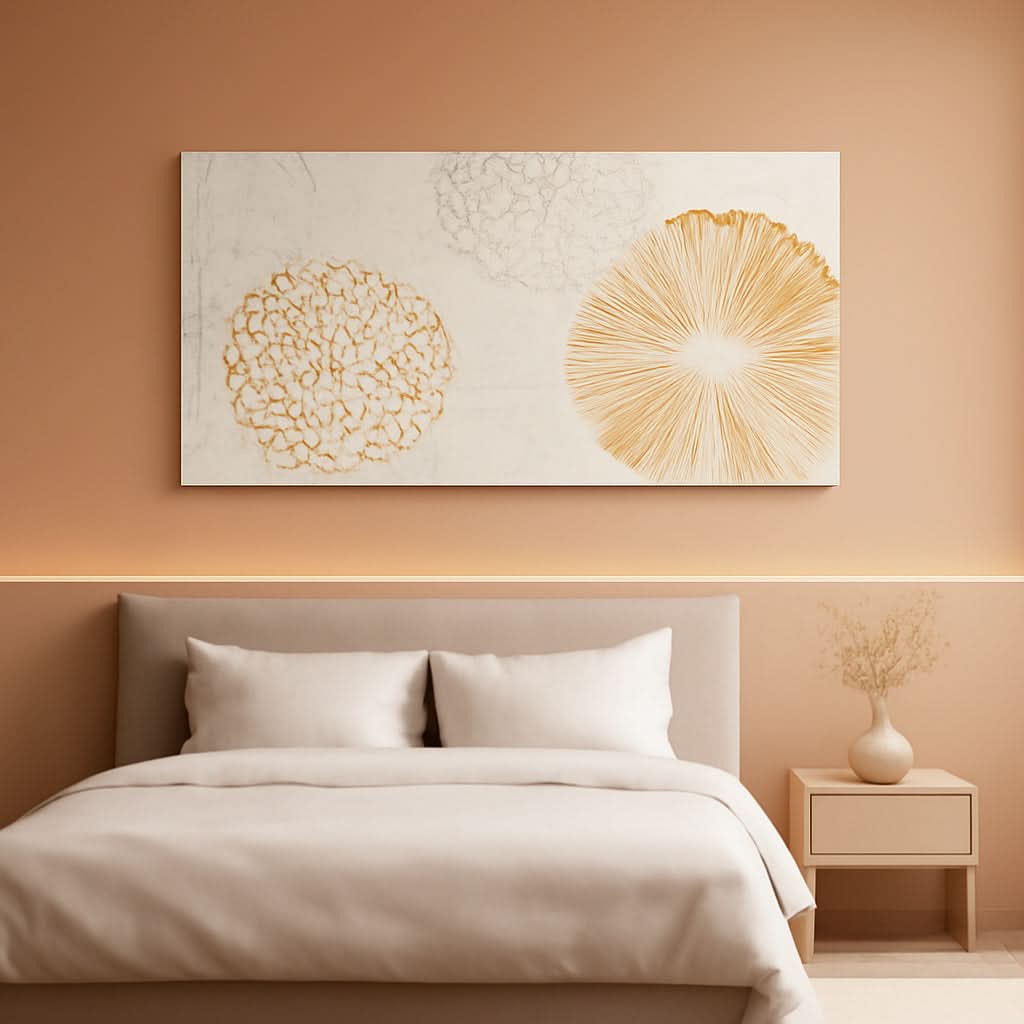 Elegant White Floral Canvas Wall Art 24x48 Inches Wide