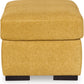 Yellow Modern Ottoman With Premium Upholstery Fabric