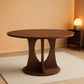 47 Inches Walnut Contemporary Pedestal Dining Table